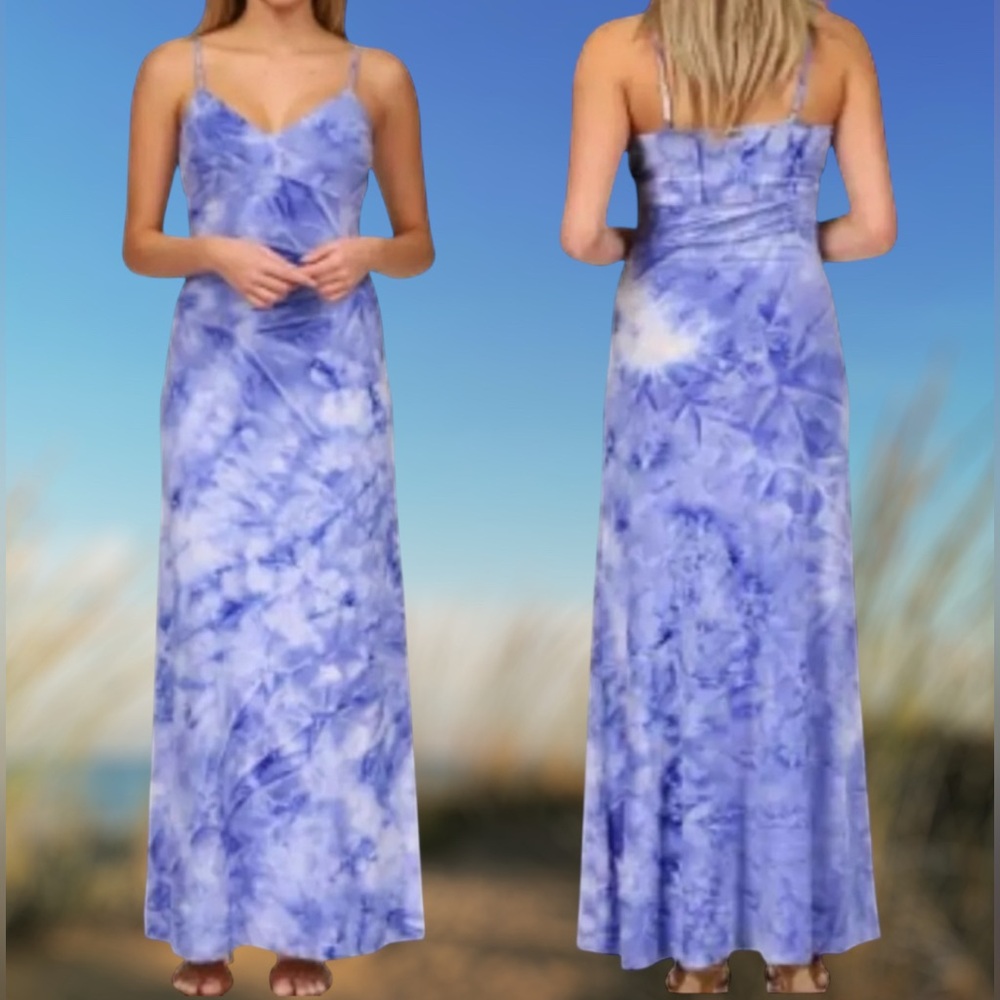Tie dye Maxi dress 1x | Michael Kors Maxi Dress. Designer Tie Dye Maxi dress